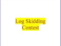 Log Skidding Contest